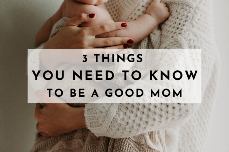 3 Things You Need To Know To Be A Good Christian Mom - Jessica Ruth